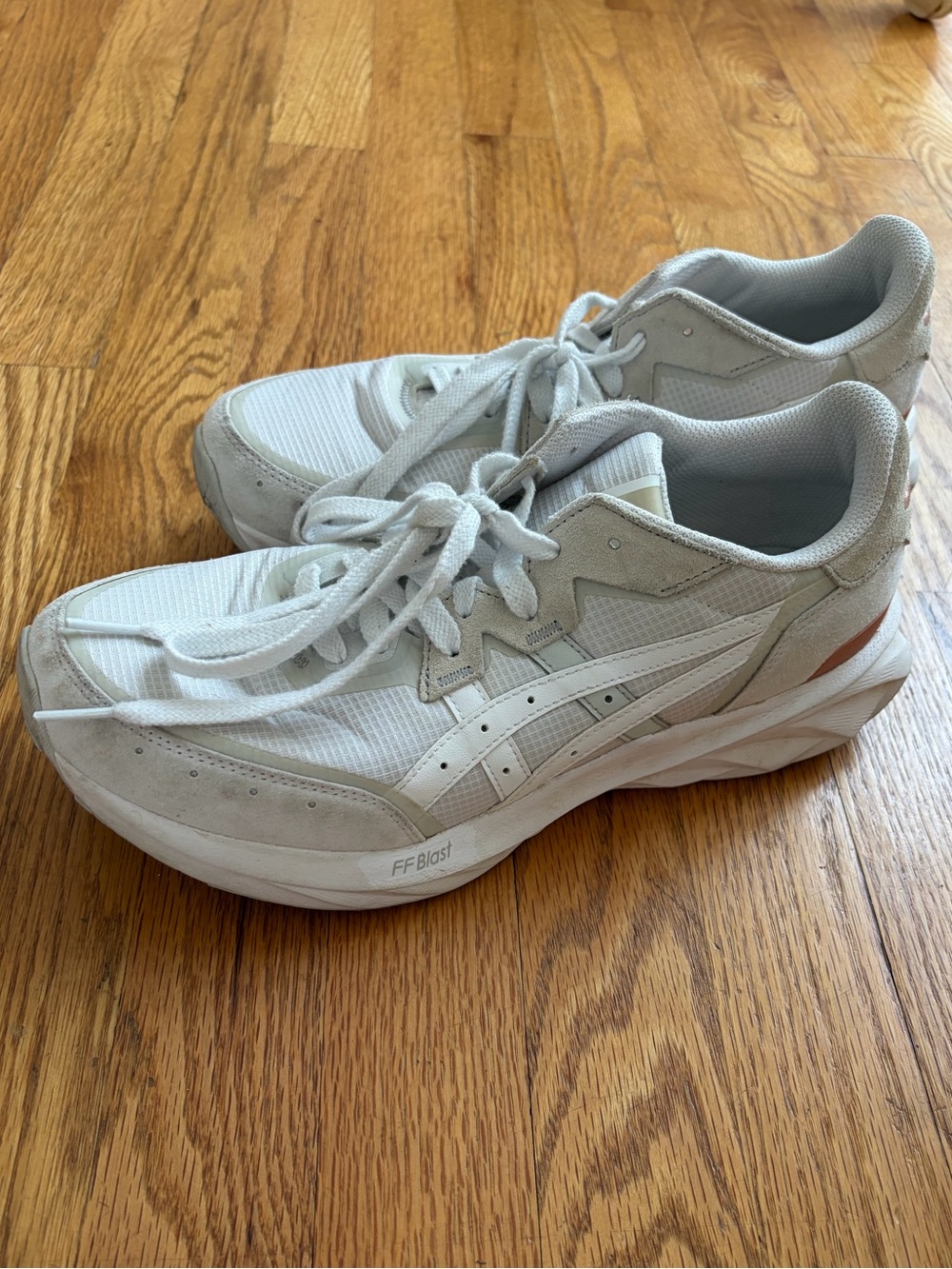 ASICS White and Light Gray Women's  Sneakers